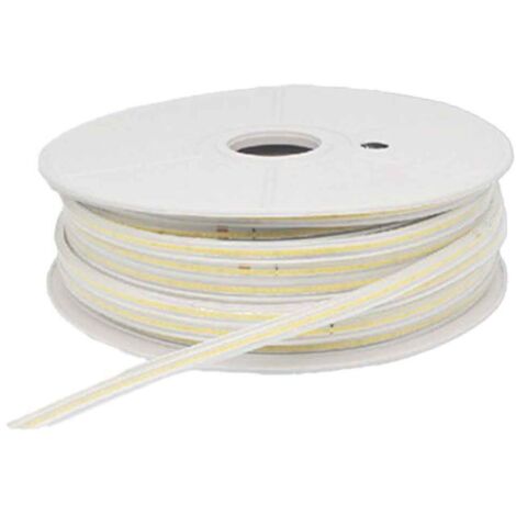 50M Striscia Led COB 8W/M 220V-240V Luce Calda 3000K 600lm IP65 CRI=80 Angolo 180°
