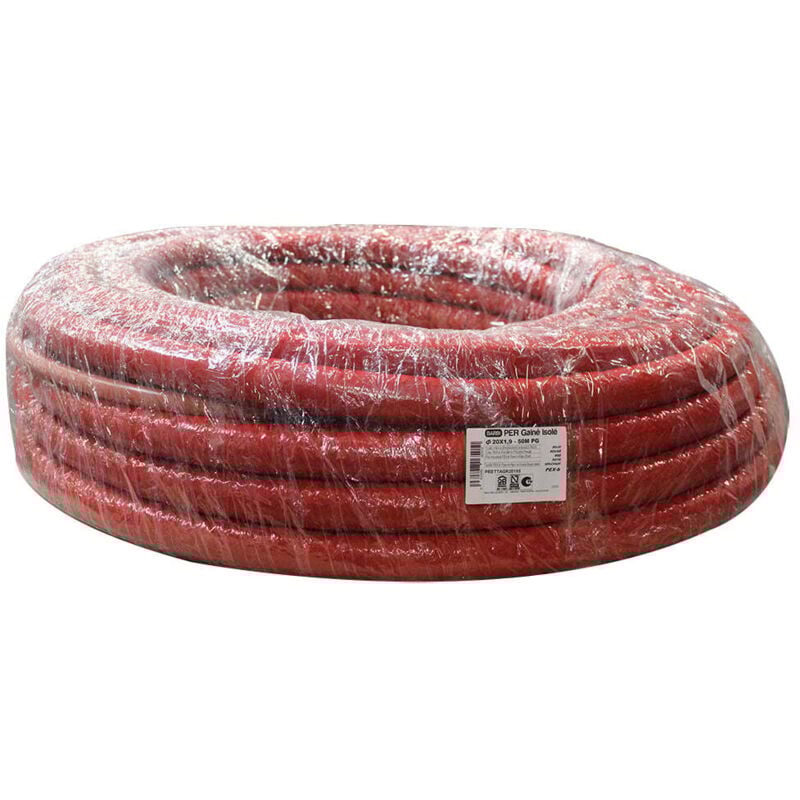 Blansol - 50m Tube per Prégainé Isolé Ø20 Rouge - 9 mm isolant - Barbi