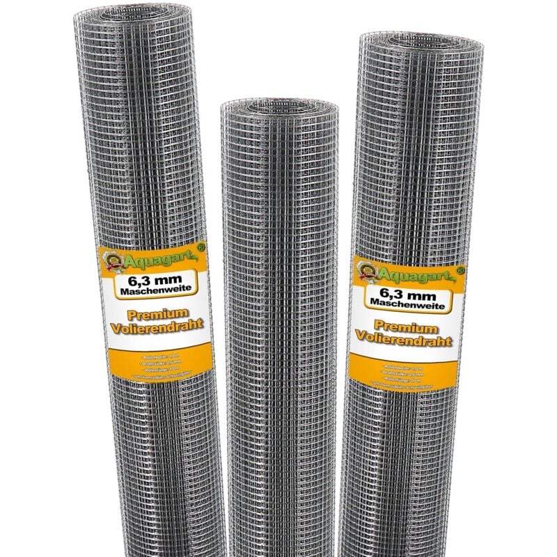 Aquagart - 50m x 1m volière treillis métallique treillis soudé treillis campagnol treillis métallique