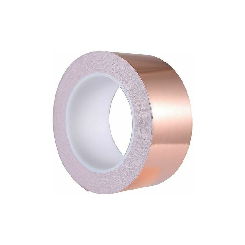 50M X 25mm Copper Tape Copper Tape EMI Kapton Tape Shielding Tape Copper Tape Copper Tape Self Adhesive Tape Snail Tape Snail Protection (25mmX50M)