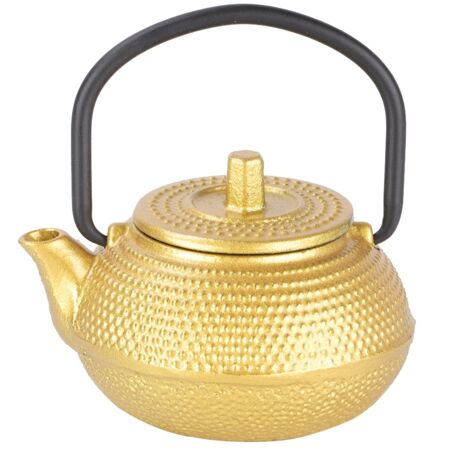 50ml Mini Cast Iron Flat Bottom Tea Pot Teapot Teaware with Handle