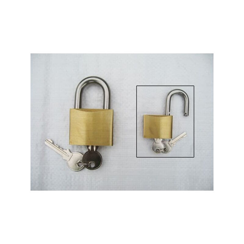 Securefix Direct - 50MM, Brass Padlock With Stainless Steel Shackle - Marine Heavy Duty Multipurpose Security Lock