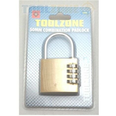 main image of "50mm Heavy Duty Padlock with dial Combination - holiday / garage / shed / bike"