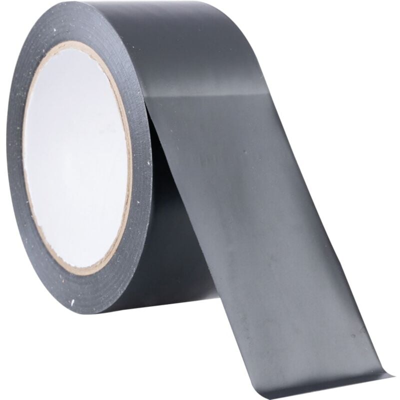 Black pvc Builders Tape - 50mm x 33m - White - Avon