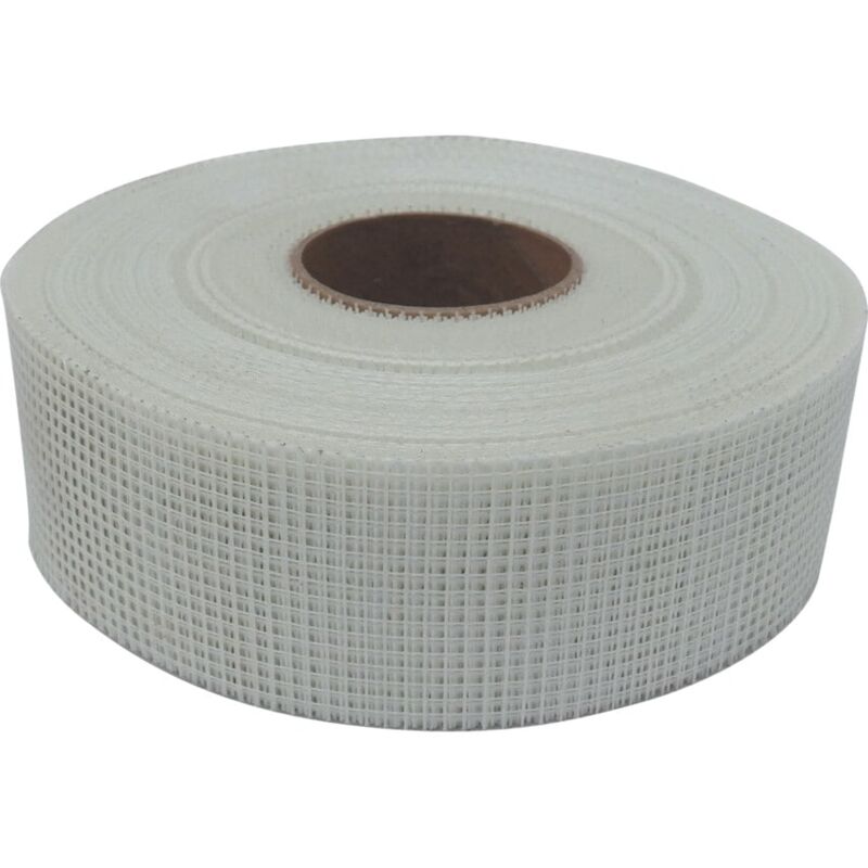 White Plasterboard Tape - 50mm x 90m - White - Avon