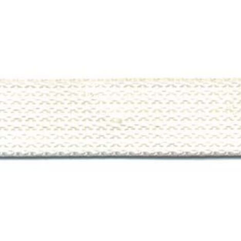 50MT CINTINO COTONE BIANCO AVVOLGIBILI mt50x mm22h. rotolo gr23 metro
