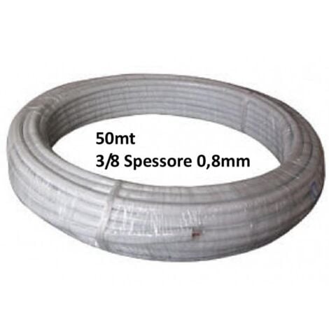 TUBO RAME 1/4 + 3/8 SPESSORE 0.8 mm PER IMPIANTO CLIMATIZZATORE  CONDIZIONATORE