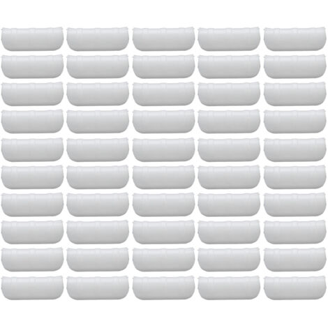 50PCS 10cm Greenhouse Film Clamp Heat Resistant Tube Clip Gardening Frame Pipe Clip for GardenWhite