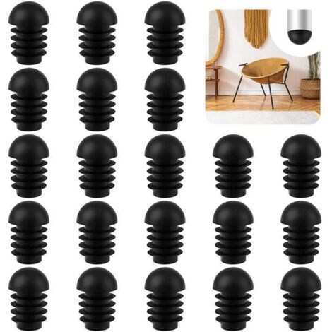 50pcs 19mm Embouts de Meubles Pieds de Meubles en Plastique pour Tubes Bouchons de Tube Ronds pour Chaises Pieds
