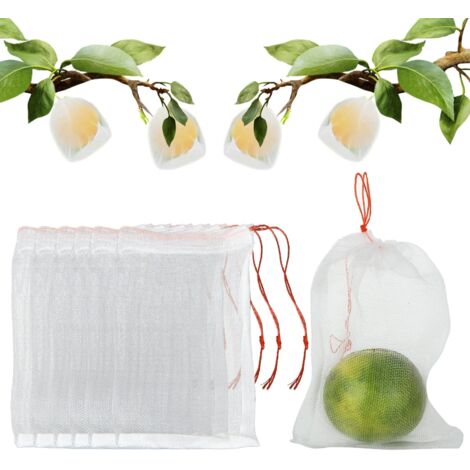 50pcs 30X20cm blanc fruits de protection des plantes avec sac en filet Garden Greenhouse housse de protection des plantes fruits accessoires de jardin