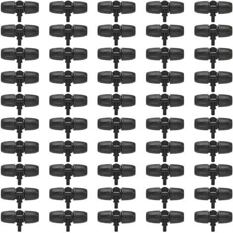 50pcs 8/12mm Hose Tee Fitting Tube Tee Connector Accessory for Garden Drip Irrigation Watering System