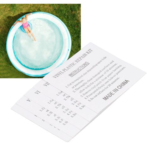 50PCS Autocollants de Réparation Transparente pour Piscine et Jouets Gonflables Patchs Auto-Adhésifs 6x6CM