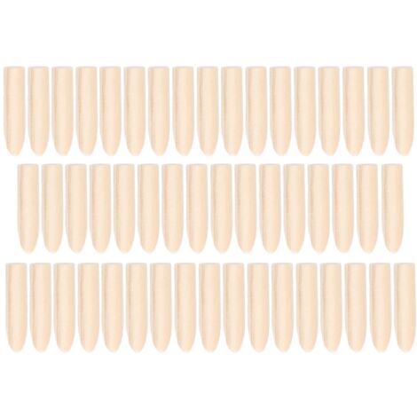 50pcs Bouchons de Trou de Poche en Bois Massif 5mm Accessoires D'outil de Localisation de Gabarit de Pin pour le Travail du Bois, Autres Abrasifs