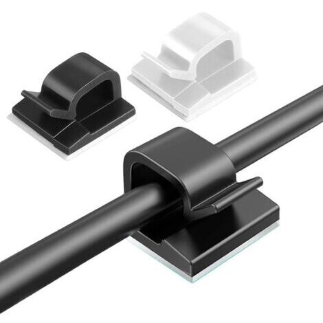 50PCS Cable Clips Adhesive Cable Clips Cable Organizer Cable Ties Self-Adhesive Cable Clips Cable Management Clips Transparent