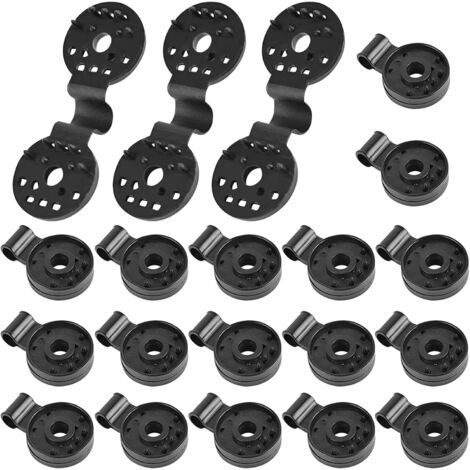 60 Clips De Fixation ABS Pour Brise-vue Et Toile D'ombrage - Anti-UV, Facile à Installer Sans Outil