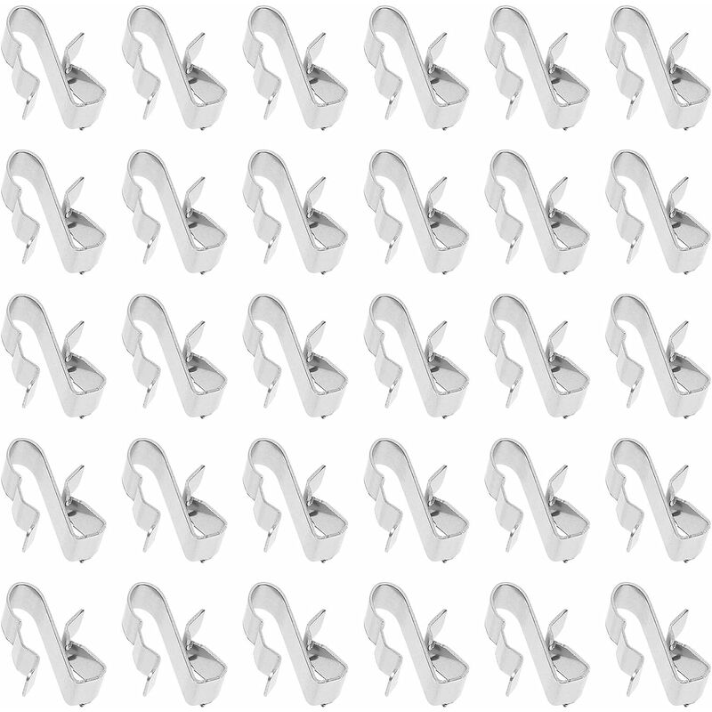 50Pcs Clips de Fil Métallique pour Remorque Remorque Cadre de Câble Pince pour Panneau Solaire Sunrunner Solaire Photovoltaïque Clips de Câble