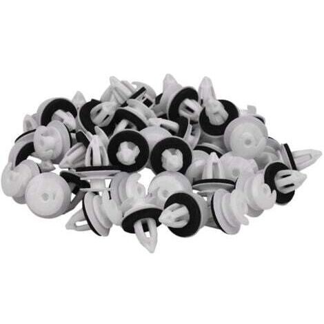 50pcs Clips de panneau de porte avec anneau d’étanchéité compatible Bmw E34 E36 E38 E39 E46 X5 M3 M5 Z3