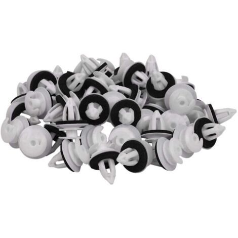 50pcs Clips de panneau de porte avec anneau d’étanchéité compatible Bmw E34 E36 E38 E39 E46 X5 M3 M5 Z3