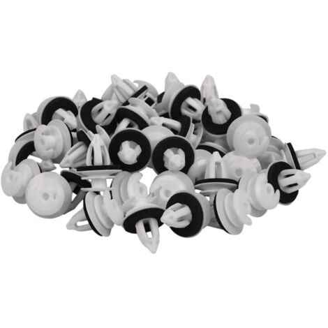 50pcs Clips de panneau de porte avec anneau d’étanchéité compatible Bmw E34 E36 E38 E39 E46 X5 M3 M5 Z3