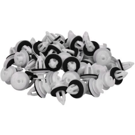 50pcs Clips de panneau de porte avec anneau d’étanchéité compatible Bmw E34 E36 E38 E39 E46 X5 M3 M5 Z3