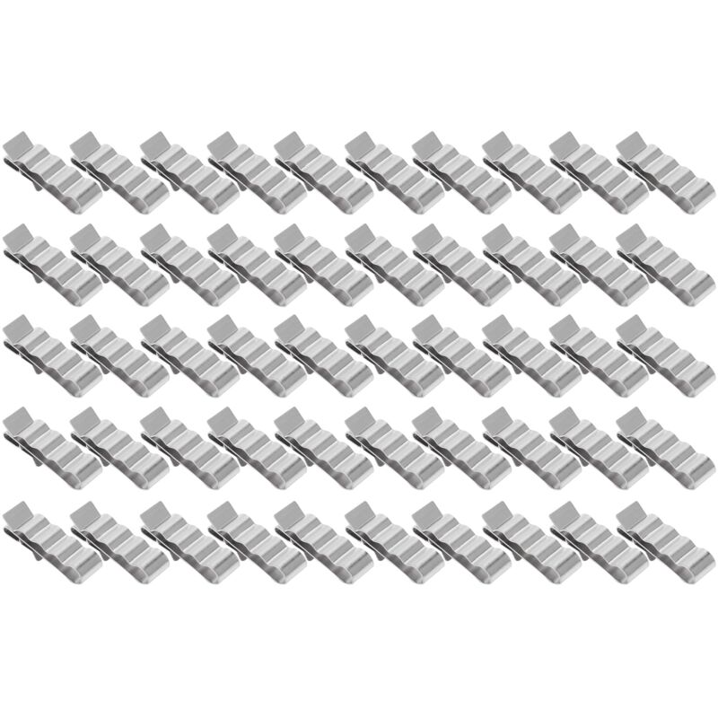 Ineasicer - 50Pcs Colliers de Gestion de Câbles en Acier Inoxydable 304 Serre-câble à 4 fils pour panneau solaire photovoltaïque
