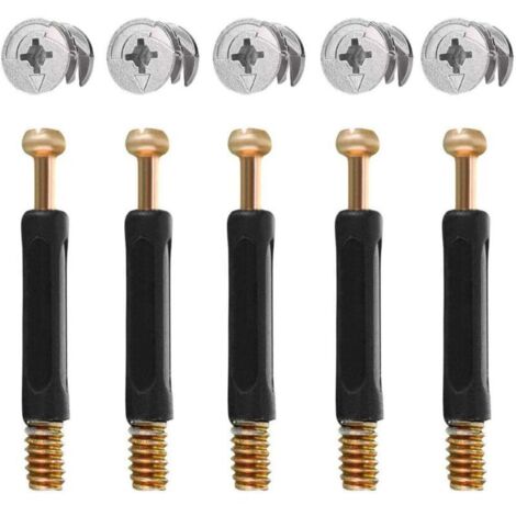 50PCS Connect Pour Meubles Pièces de Raccordement de Meubles et Roue Excentrique Alliage de Zinc Ferrure d'Assemblage 16mm