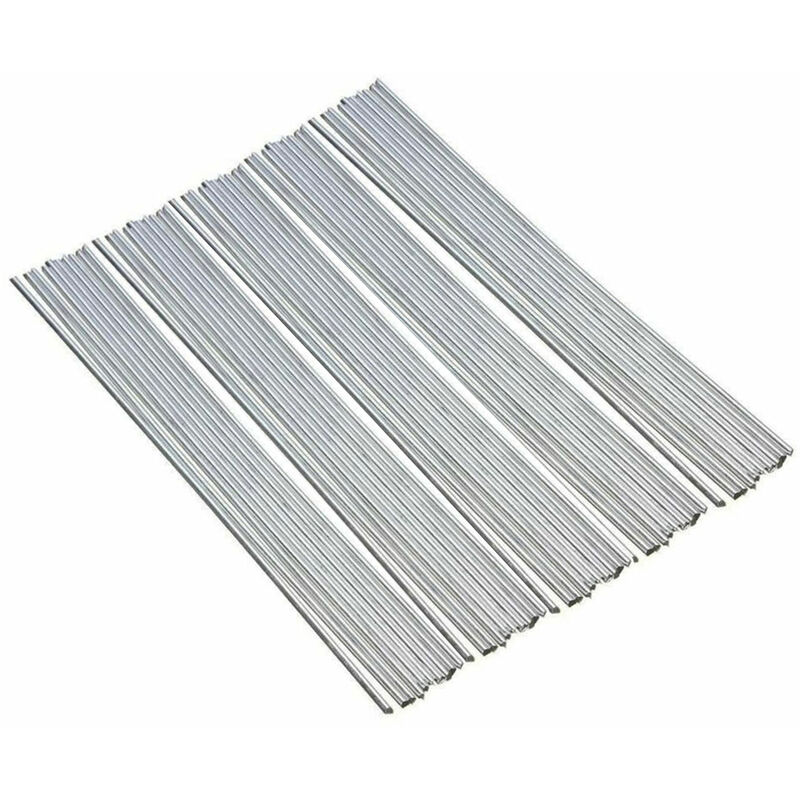 

50pcs de aluminio Varillas para soldar nucleo solido no Flujo Requerido bajo punto de fusion Resistencia a la corrosion, 330 x 3,2 mm