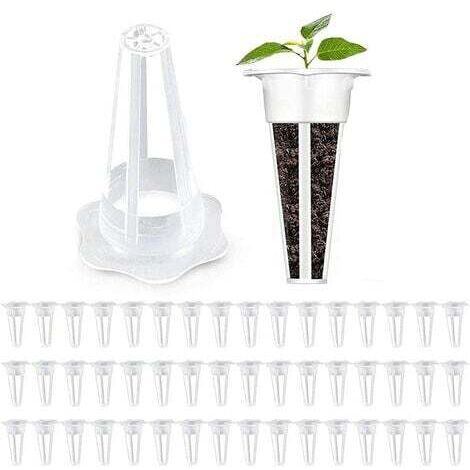 50pcs Garning Panier Remplacement - Panier Graines Compatible avec Une Éponge Cultiver des Conteneurs Conteneurs Plante pour Le Système Croissance Hydroponique