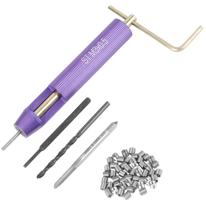 Ineasicer - 50pcs Inserts filetés hélicoïdaux en acier inoxydable M3 x 2D