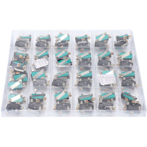 50Pcs Interrupteur Micro BERM Mini à Auto-Rétablissement, Action Instantanée, Étanche Poulie 250V