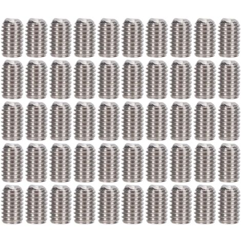50Pcs Kit de Vis de Fixation M3x5 A2‑70 Inox, Vis à Tête Hexagonale pour Assemblage et Réparation (DIN 916)