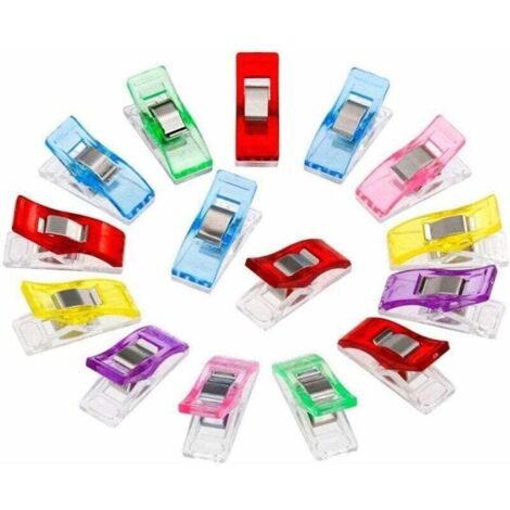 50pcs merveille clips quilting accessoires multicolore goupilles de quilting clips en plastique pinces pour la fabrication de couture-Fei Yu