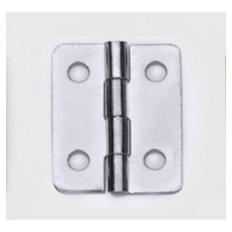 50pcs Mini Hinges Silver 18x16mm Flat Hinges for Furniture Doors Drawers Chests DIY Accessories Connectors with 200pcs Screws