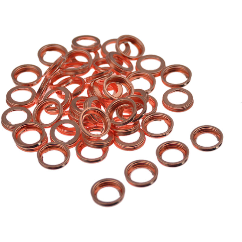 Image of Tlily - 50Pcs Motor Öl Ablauf Stecker Dichtung Washer Dichtung Ringe für 1102601M02