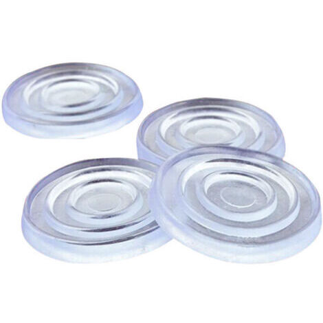 50pcs Pare-Chocs de Dessus de Table en Verre, tampons en Caoutchouc disques en Plastique pour Dessus de Table en Verre, Pare-Chocs adhésifs Ronds Transparents