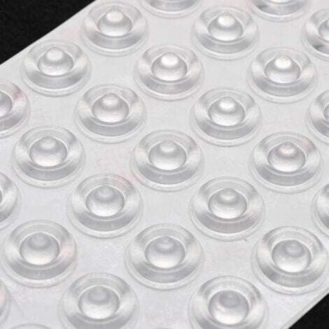 50Pcs Patin Protection Transparent, Auto-AdhéSif Patin Silicone Doux Sans Trace Transparente AdhéSifs ButéEs Amortisseur de Porte Butoir Silicone Transparent pour Boutons de Porte
