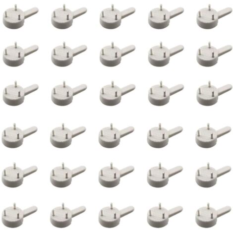 50pcs Plastique Kit De Support Pour Photo Cadre En Acier Inoxydable Attache Cadre Crochets De Suspension Photo Crochet Miroir Suspendre Assortis