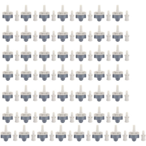 50Pcs Single Outlet Sprinkler with 50Pcs Inner Cone Large Single Hook Atomized Spray Irrigation