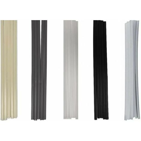 50Pcs Tiges Soudage Plastique Btons de Soudage ABS/PP/PVC/PE Baguette Plastique Baguette de Soudage Plastique Soudage Sticks Tubes de Soudage en Plastique Pour le Soudage en Plastique