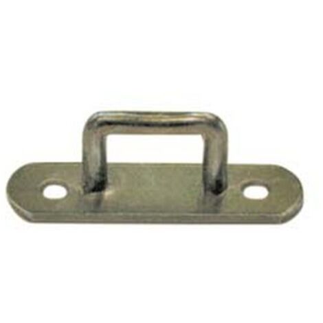 50PZ CAVALLOTTO A MANIGLIA RETTANGOLARE ZINCATO - mm.25x27