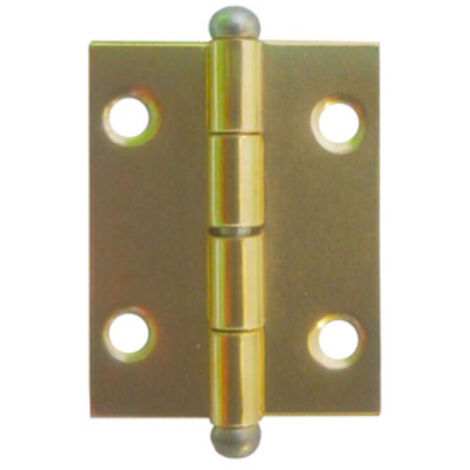 50PZ CERNIERA IN ACCIAIO OTTONATA MM.30X20