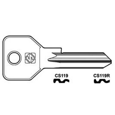 50PZ CHIAVI PER CILINDRI CISA 5 SPINE GRANDI CS119 - CS119 DX