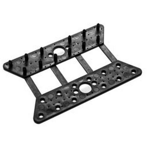50PZ CLIPS 12 PUNTE NERE CON OCCHIELLO PER TENSIONAMENTO RETI  - cm.11x3,5
