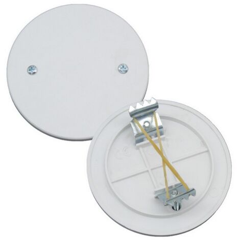50PZ COPERCHIO CON GRAFFE PER CASSETTA DA INCASSO TONDA Ï 65 mm