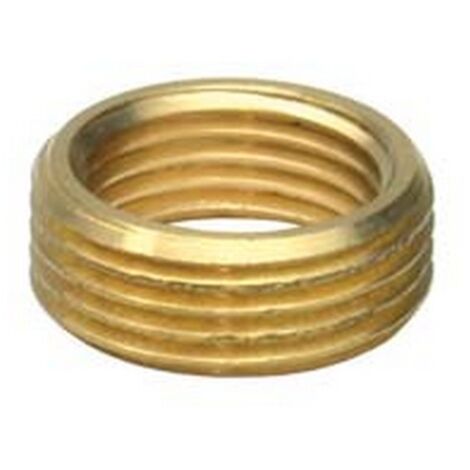 50PZ GHIERA DI RIDUZIONE OTTONE LUCIDO - F 1/2" M 3/4"
