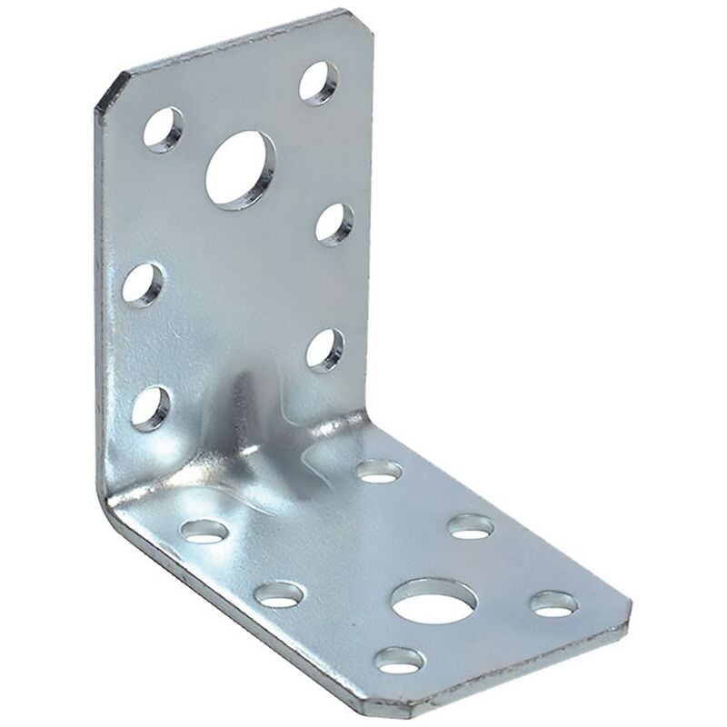 50PZ giunzione ad angolo con nervatura mm 70 x 70