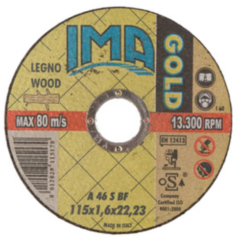 50PZ IMA MINIDISCO X LEGNO PIANO DIAMETRO 115X1,6X22