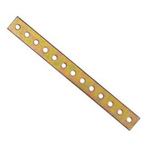 50PZ LASTRINA DI GIUNZIONE FORATA ANGOLI DRITTI - mm.300x20