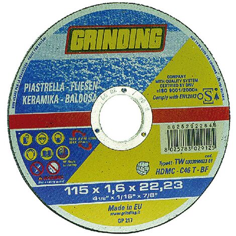 50PZ MOLA ABRASIVA PER MARMO/PIASTRELLE Ã¸ 115 x 1,6