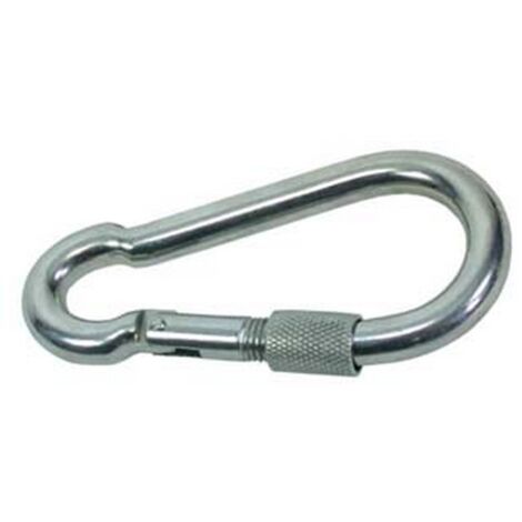 50PZ MOSCHETTONI CON CHIUSURA A GHIERA IN ACCIAIO NICHELATO - ø mm. 8x80